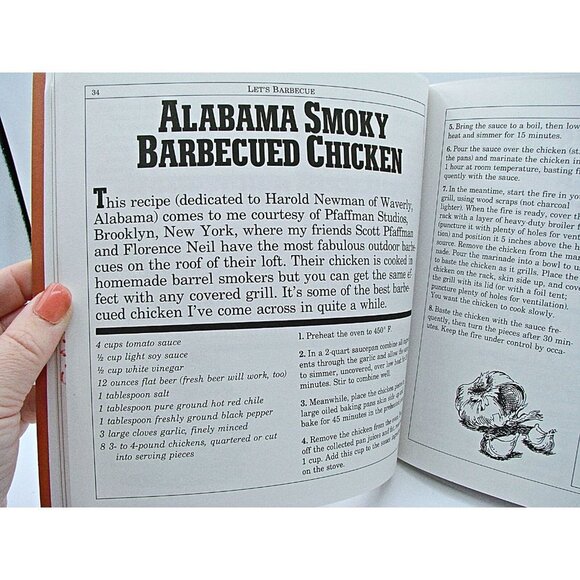 Vintage Finger Lickn' Rib Stickin' Great Tastin' Barbecue Cookbook Jane Butel - Picture 7 of 11